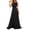 Black, variant on Bridesmaid 2 Piece Dress Set, Sleeveless Fitted Top With Flowy Pleated Maxi Skirt, Casual Formal Daily Outfit, 2 Piece, S-3XL Plus Size Friendly