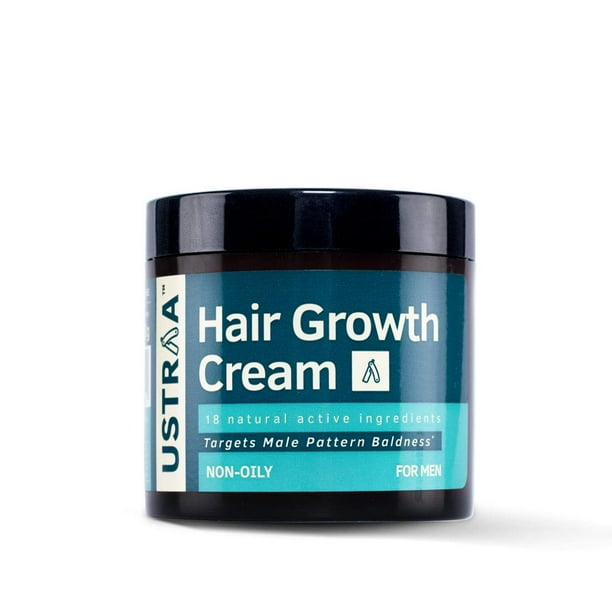 Ustraa Hair Growth Cream- 3.5 Oz - For Male Pattern Baldness -Jump start hair growth with Onion Extracts - Prevents Hair fall, Restores hair growth