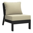 thumbnail image 6 of WestinTrends Avalon Outdoor HDPE Deep Seating Modular Armless Patio Chair with Patio Cushions, Black/Beige, 6 of 13