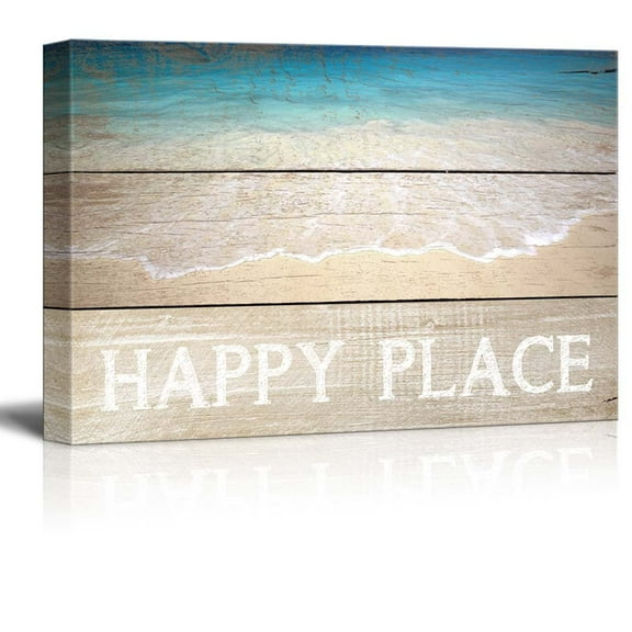 wall26 - Marine Theme Canvas Wall Art - Beautiful Beach - Giclee Print Modern Wall Art | Stretched Gallery Wrap Ready to Hang Home Decoration - 12x18 inches