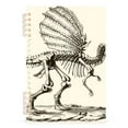 thumbnail image 2 of Dinosaur Skeleton Ring Binder Notebook Journey Note Diary College Ruled Spiral Notebook Study Loose Leaf Paper A5 60 Pages, 2 of 8