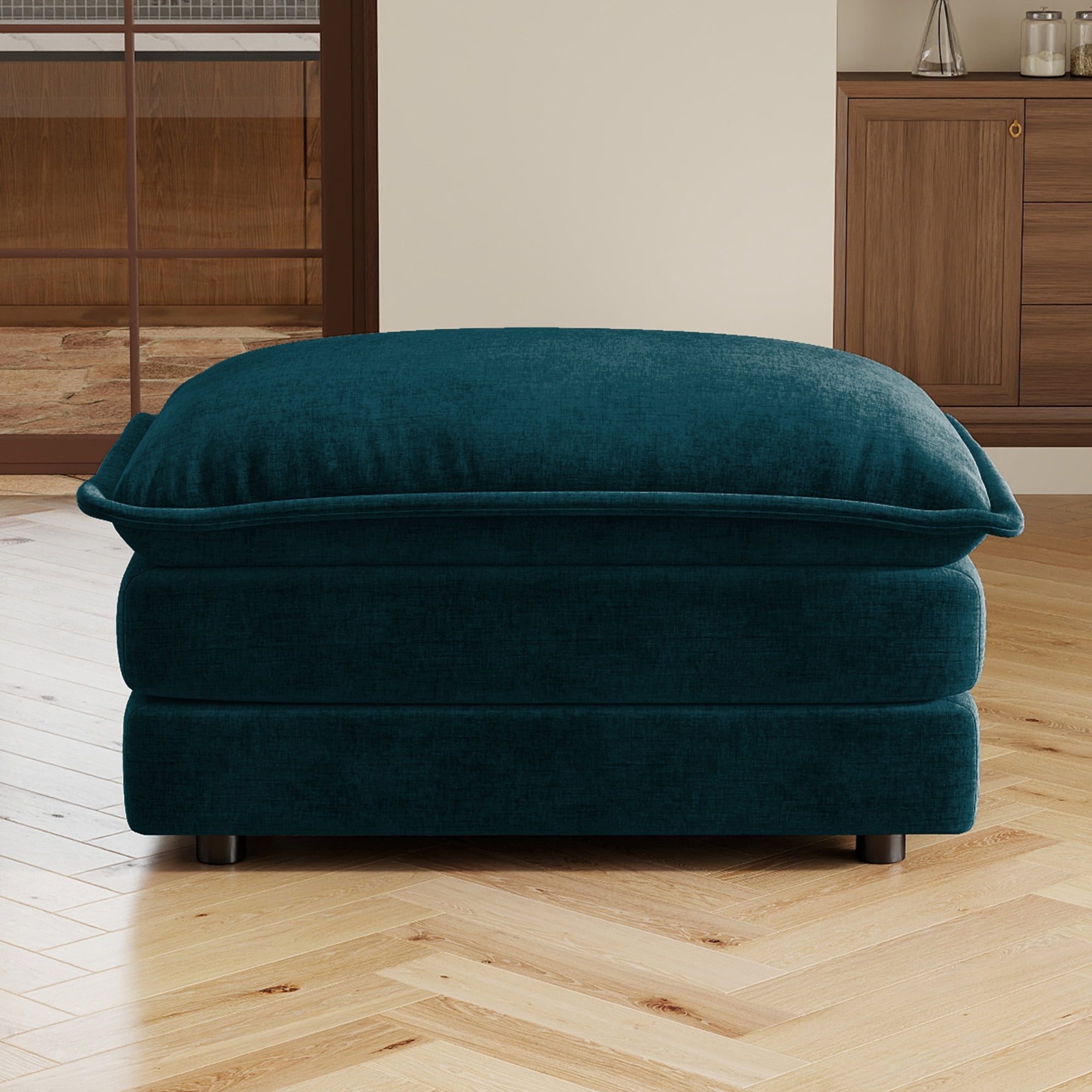 Modular Sectional Sofa Chenille Fabric Solid Wood Frame Flexible Combination for Living Room Home Theater