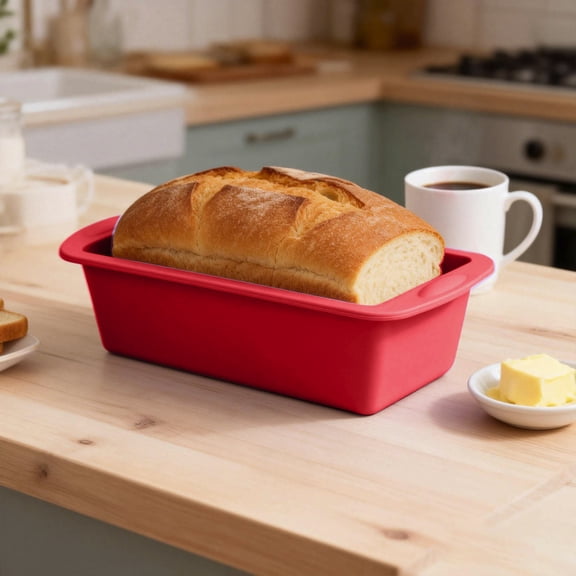 Silicone Bread Loaf Pan Non-Stick Mini Loaf Mold for Baking Bread Cake Meatloaf Lasagna Oven Bakeware