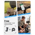 thumbnail image 6 of MIHOVER Electric Scooter with Seat for Adults & Seniors, 450W Comfortable Commuter Scooter with Basket, 12" Tires, 15 Mile Range, UL2272 Certified - Gray, 6 of 7