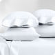 thumbnail image 1 of Juego de Fundas de Almohada Bare Home Colección Premium 1800 Doble Cepillado Ultra Suave Tamaño Estándar Color Blanco 4 Unidades, 1 of 7