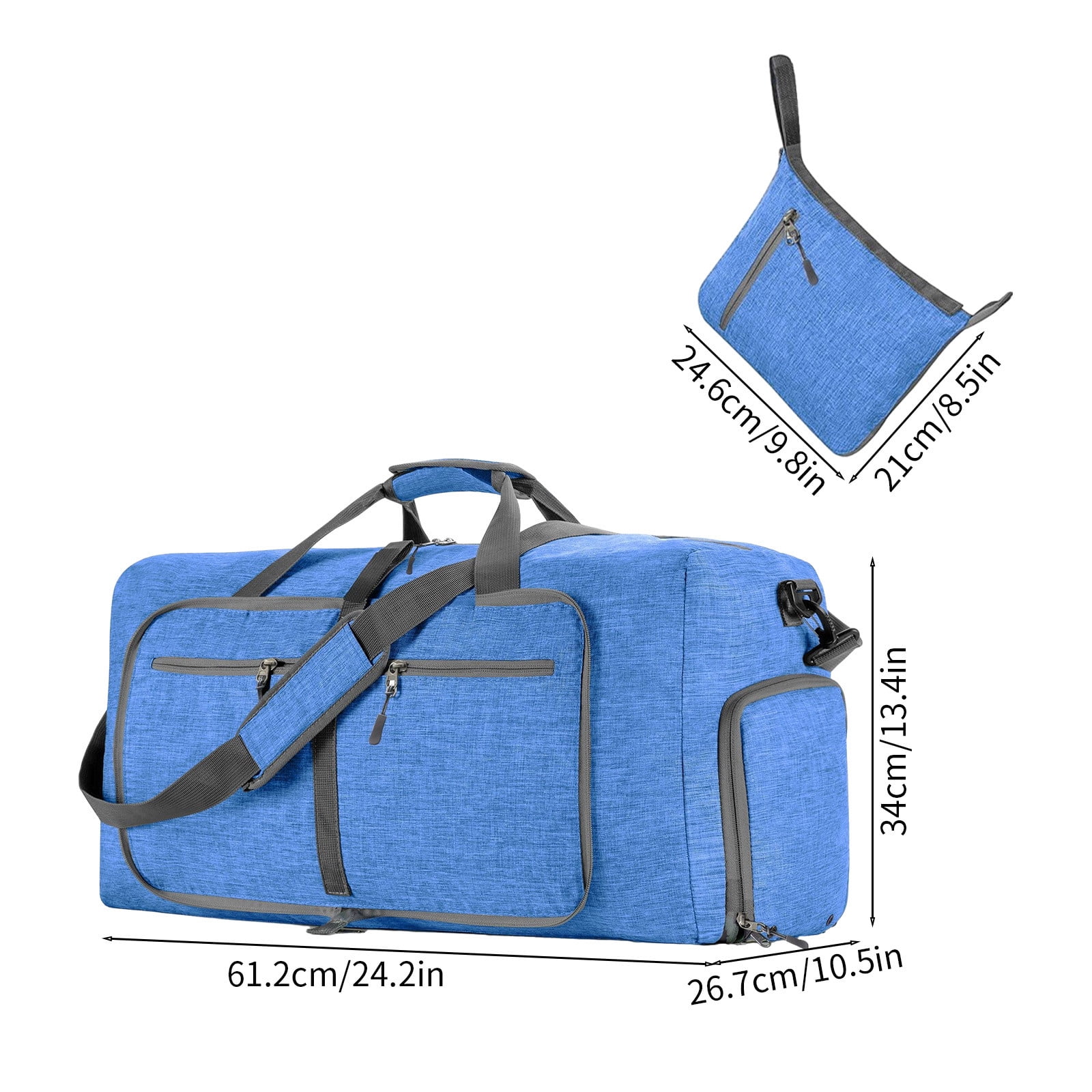 Jubipavy Travel Luggage Bag For Men and Women Foldable Travel Luggage Bag With Shoe Compartment Lightweight Travel Bag