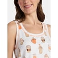 thumbnail image 3 of Halloween Women's Hacci Knit Tank Top and Shorts Pajama Set from Way to Celebrate, 2-Piece, Sizes XS-3X, 3 of 4