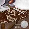 thumbnail image 3 of Coffee Round Tablecloth, Fitted Table Cover with Elastic for 36"-44" Round Tables, Vintage Art Pastoral Table Cloth Outdoor Indoor Dinning Party Waterproof Tablecloths, 3 of 7