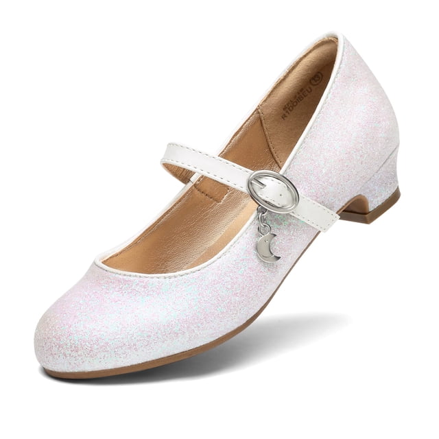 Zapatos Mary Jane para Niñas DREAM PAIRS KFL219 Blancos con Tacón Bajo