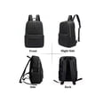 thumbnail image 2 of Spencer Travel Backpack for Womens, Nylon Backpack Shoulder Bag, Ladies Lightweight Casual Daypack 15.6 Inch Laptop Backpack, Black, 2 of 10
