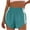 Sky Blue, variant on Tnhcen Women's Summer Color-Block Athletic Shorts with Elastic Waist 4-Way Stretch Running Shorts Workout Shorts S-2XL Multiple Colors Available