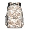 thumbnail image 2 of Paisley Pattern Backpack for School,Cute School Bag,Schoolbag with Adjustable Shoulder Straps & Padded Back,16.9 Inch, 2 of 5