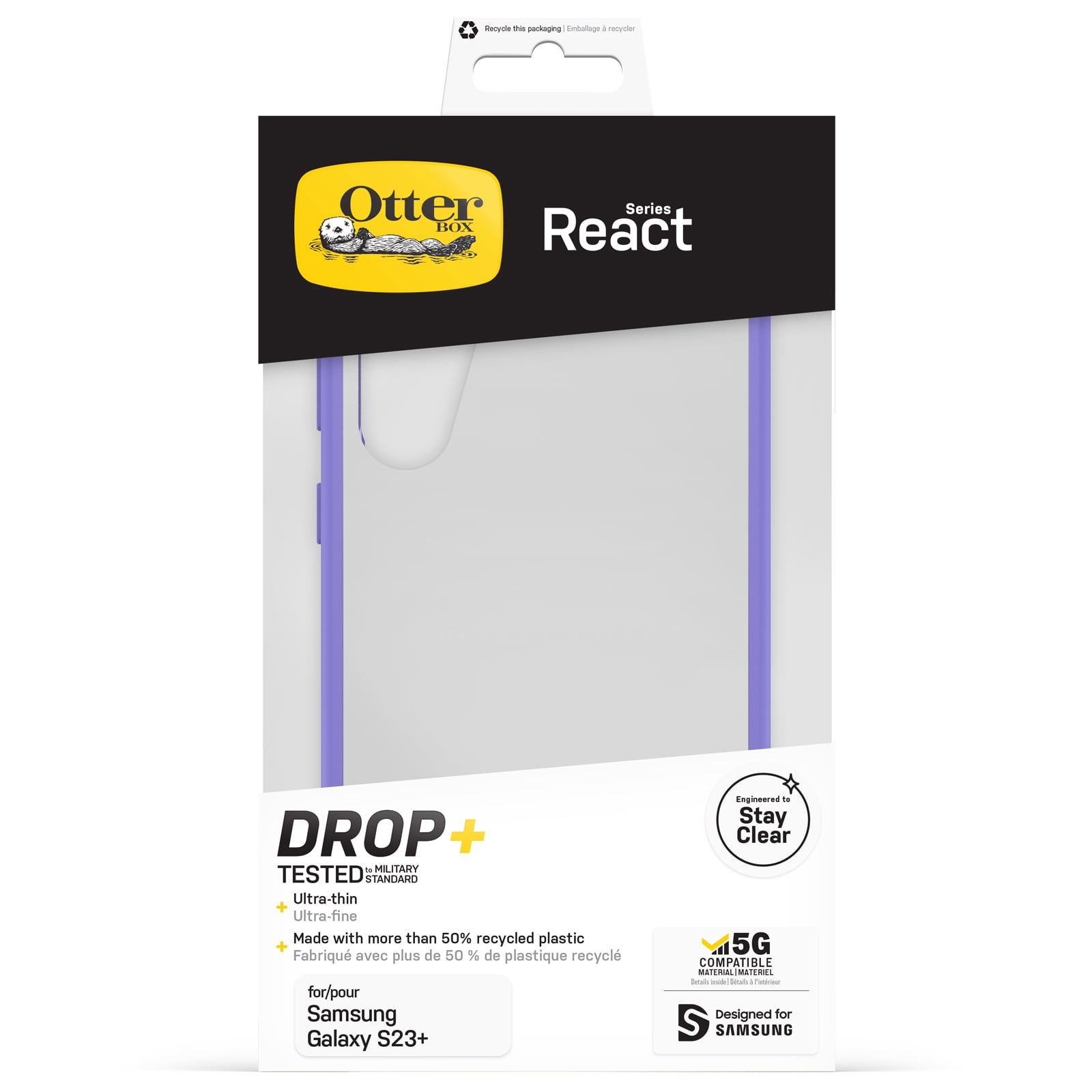 OtterBox React Series Case for Samsung Galaxy S23+  - Purplexing