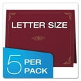 thumbnail image 6 of "Certificate Holder, 11.25 x 8.75, Burgundy, 5/Pack | Bundle of 10 Packs", 6 of 6