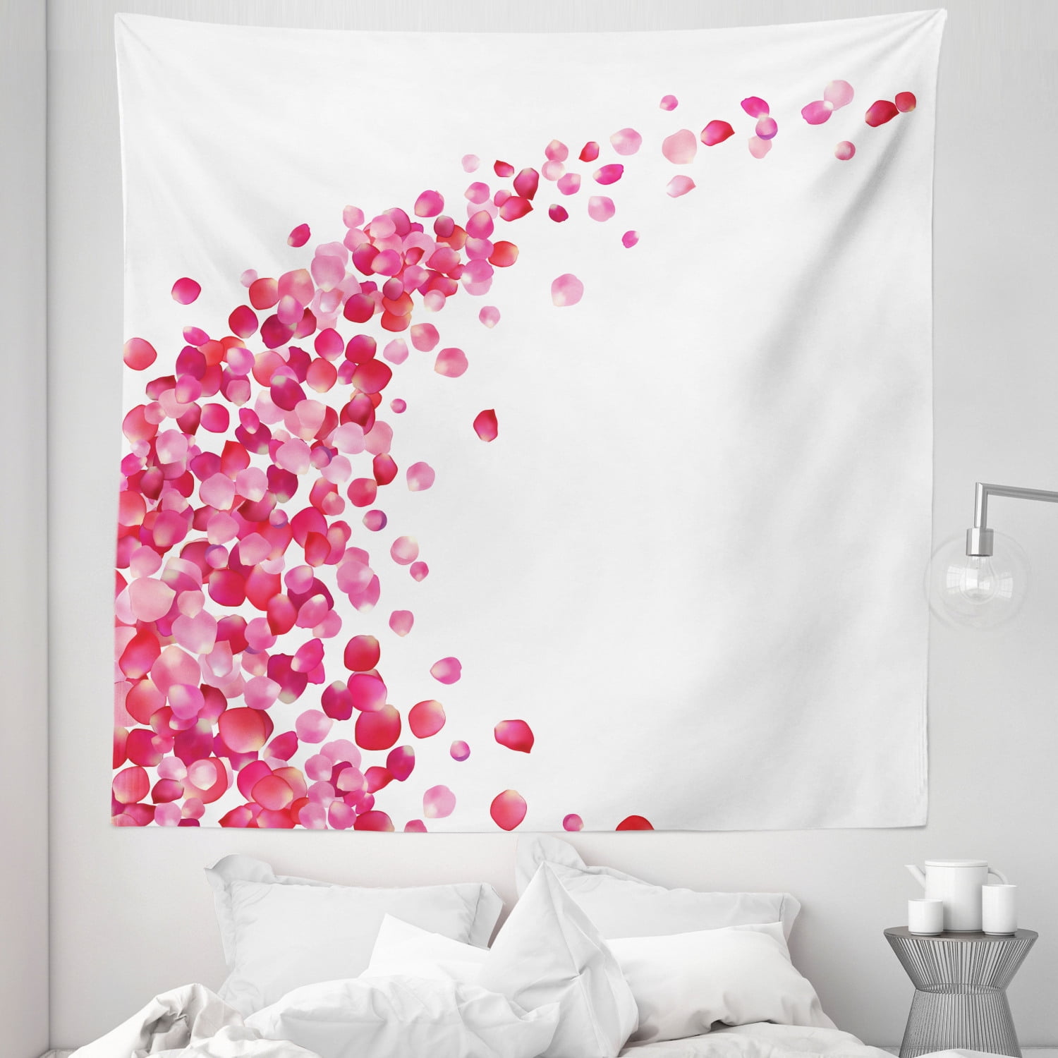 Pink and best sale white tapestry