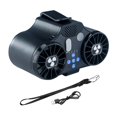thumbnail image 4 of Ventilador personal Ventilador de cintura Ventilador de cuello 4 velocidades Manos libres 6x3x2.5 pulgadas Recargable para viajes de campamento Ligero Negro, 4 of 8