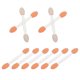 thumbnail image 4 of 100pcs Professional Double headed Eyeshadow Sponge Eyeshadow Sticks, 4 of 5