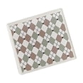 thumbnail image 3 of Posavasos acrílicos con diseño de tablero de ajedrez para bebidas, posavasos decorativos cuadrados para tazas marrón claro verde, 3 of 9