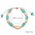 thumbnail image 2 of Shell Anklet Bohemian Adjustable Handmade Bead Braided Anklet Charm Anklet, 2 of 10