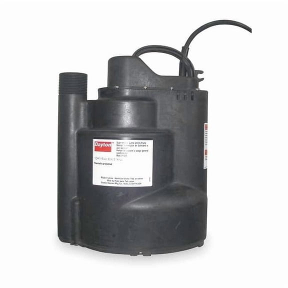 1/2 HP 1-1/4" M Submersible Sump Pump 120V AC Vertical 3YU59