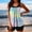 A09, variant on Women's Bright Color Printed Two Piece Swimsuit With High Waisted Conservative Tankini Design