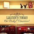 thumbnail image 2 of 3 x Laundry Today Letter Removable Self-adhesive Wall Sticker Decal Mural Room Decor, 2 of 5