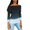 thumbnail image 1 of Tommy Hilfiger Womens Ombre Knit Sweater, Blue, Small, 1 of 1