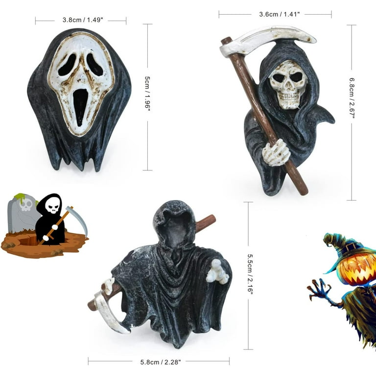 Skull Car Air Fresheners Vent Clips for Halloween Car Accessories Interior Decorations for Men Women Teens, Cute Goth Skeleton Decor Car Scents Truck