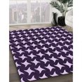 thumbnail image 3 of Ahgly Company Machine Washable Indoor Round Transitional Rich Lilac Purple Area Rugs, 6' Round, 3 of 7