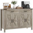 thumbnail image 1 of HOMCOM Sideboard with 2 Drawers 2 Storage Cabinets Buffet Cabinet, Grey, 1 of 9