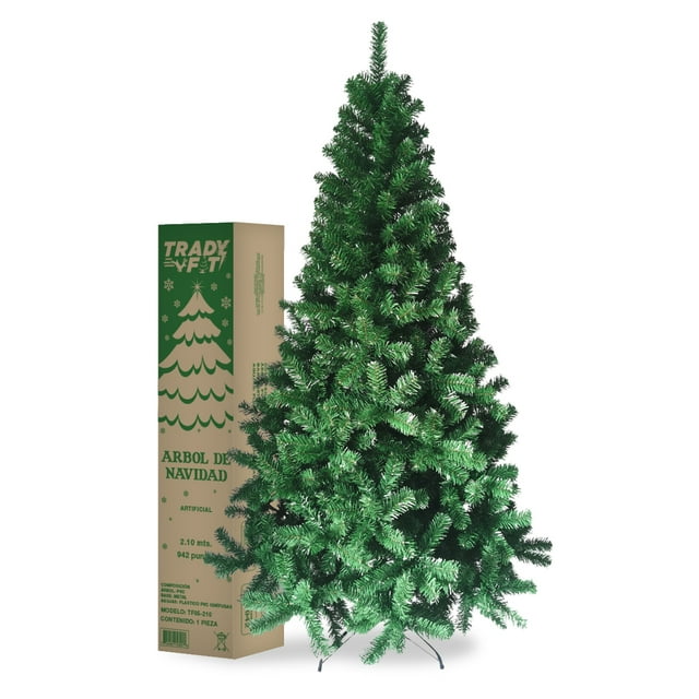 ARBOL DE NAVIDAD VERDE 210 CM FRONDOSO TRADY FIT