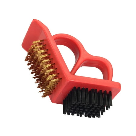 

ASCZOV Wear Cleaning Brush Barbecue Use Double Sided Copper Wire Dirt