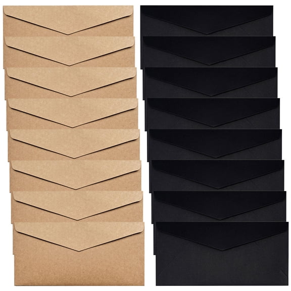 Hytrove 40Pcs Simple Design Triangular Envelopes Small Invitation Envelopes 8.5X4.1In