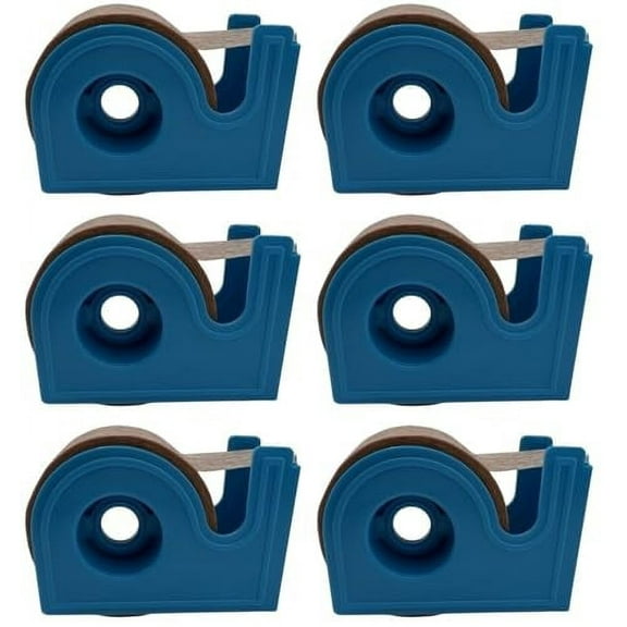 Microporous Paper Tan Medical Tape 1" Width, 10 Yards Length with Dispenser (6 Pack)