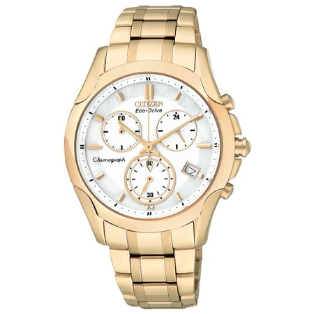 Citizen Women's Eco-Drive Weekender Sport Casual Brycen Chronograph Rose-Gold Tone Stainless Steel Watch FB1153-59A