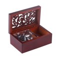 thumbnail image 1 of Caja De Música De Madera Retro, Caja De Música De Cuerda De 18 Notas Hueca En Miniatura De Madera Maciza para Mujeres Niñas Cumpleaños Día De San Valentín Decoración del Hogar(Silver Movement 3), 1 of 5