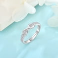 thumbnail image 4 of Inpasne Infinity Promise Rings for Her 925 Sterling Silver Cubic Zirconia Wedding Engagement Eternity Ring Size 5, 4 of 6