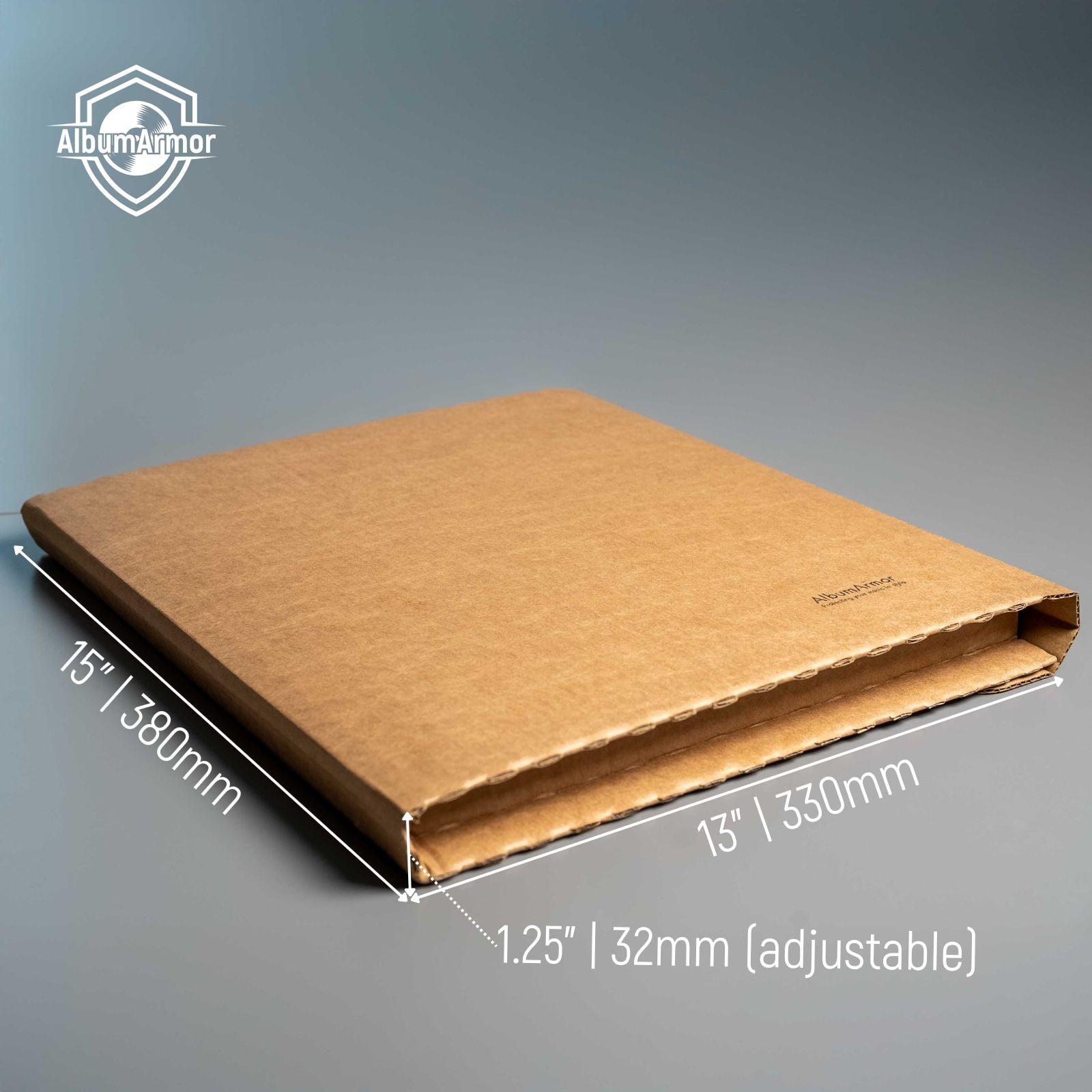 AlbumArmor Vinyl Record Shipping Boxes with Fragile Stickers, LP Mailers Holds 1 to 8 12-Inch Records, Vinyl Record Holder - 10pk