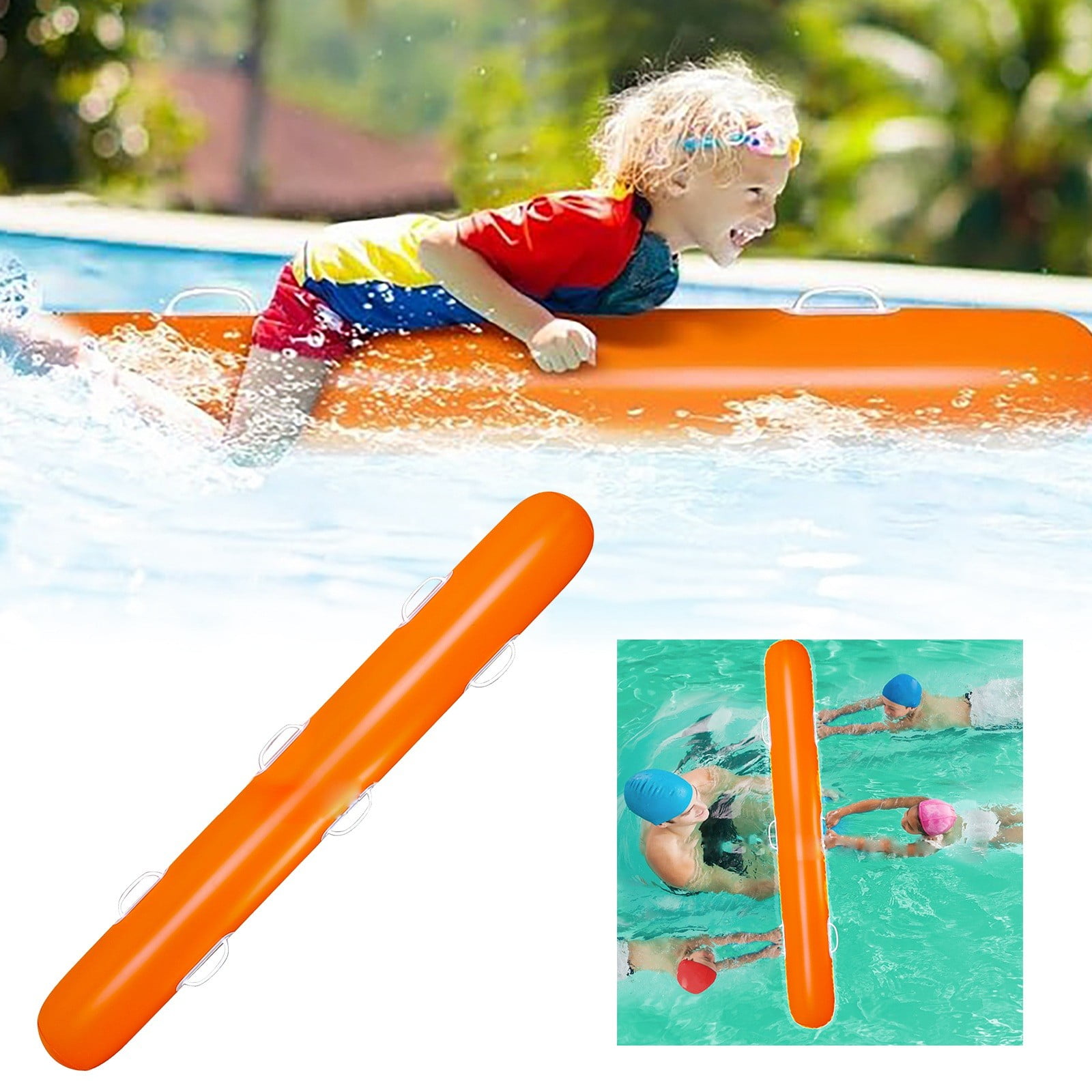 Inflatable Pool Noodles-2 Pcs Giant Blow-Up Pool Sticks for