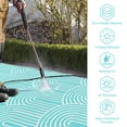 thumbnail image 4 of Moynesa Outdoor Rugs 8x10 Waterproof Plastic Straw Rug, Large Outdoor Camping Rug for RV, Reversible Portable Outside Lightweight Area Rug for Backyard Balcony Beach Picnic, Blue, 4 of 7
