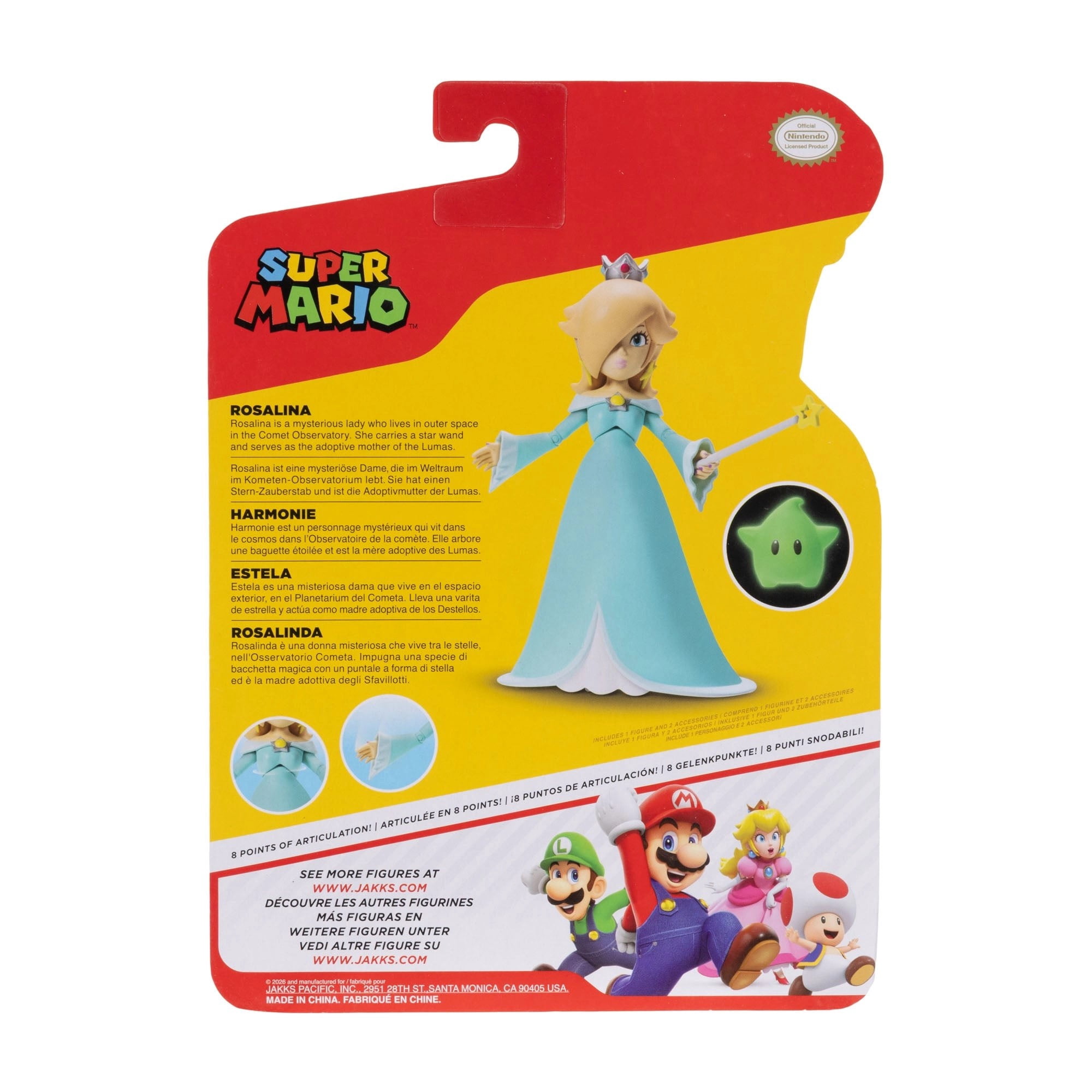 Nintendo 4 Inch- Rosalina w/ Wand and Luma