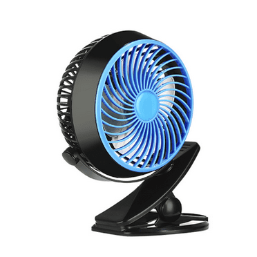 HIBIBUD Small Fan with Sturdy Clip Design,360°Adjustable Portable Desk Fan,Low Noise USB Rechargeable Mini Fan for Stroller and Travel