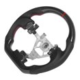 thumbnail image 2 of Flat Bottom Steering Wheel Custom Carbon Fiber Steering Wheel Nappa Perforated Leather Fit For  350z 2003-2008, 2 of 8