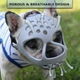 thumbnail image 4 of Short Snout Dog Muzzle,soft Silicone Adjustable Breathable Bulldog Muzzle For French Bulldog Shih Tzu And Pug For Biting Chewing Training, 4 of 5