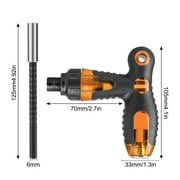Security Torx Screwdriver Bit Set,T6-T40 Torx Bit Set 1/4 inch Ratcheting Magnetic Screwdriver Handle,4 Long