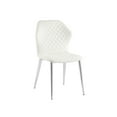 thumbnail image 4 of Casabianca Home Olivia Set of 2 Polyurethane Leather Dining Chairs - White, 4 of 4