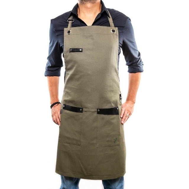 Mandil PESANI Gabardina grueso y durable Verde olivo MA01VO