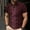 Wine, variant on WIZUTIZ Henley Shirts for Men Vintage Striped Golf Bowling Casual Tee Pullover Men Outdoor Athletic T-Shirts Plus Size