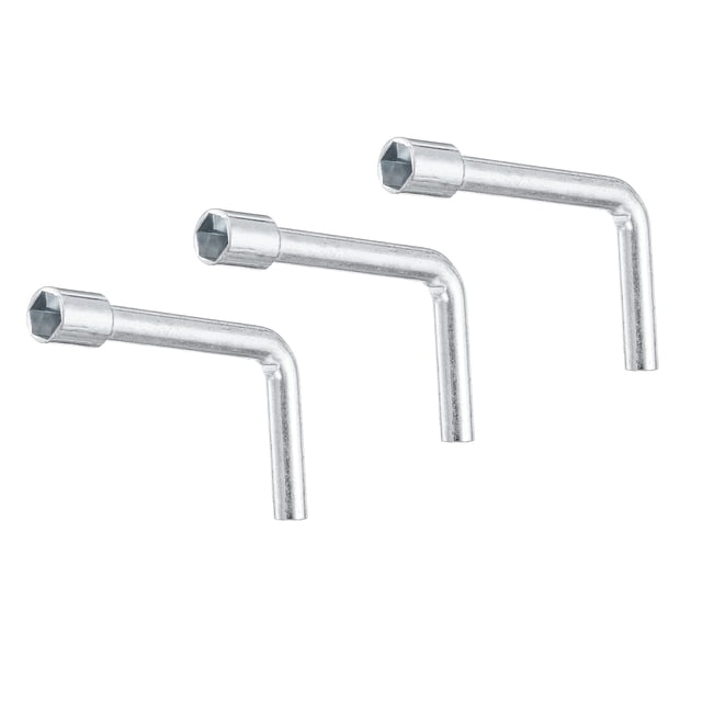Uxcell 3pcs L Shaped Angled Hex Socket Wrench 8mm Single Ended Socket Spanner