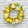 thumbnail image 3 of Tahtuvzn Home Decor Clearance! Lemon Simulated Flower Wreath Fresh Plant Weaving Door Hanging Home Decoration, Gifts for Friend, 3 of 6